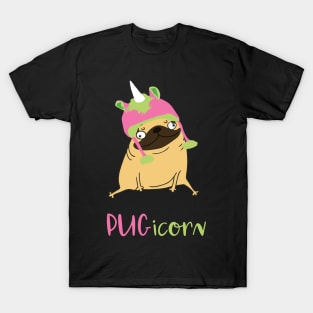 Funny Pugicorn Unicorn Pug T-Shirt